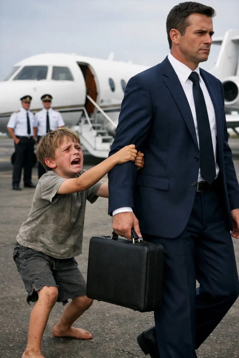 Un garçon de 12 ans, pieds nus, a interpellé un milliardaire à l'aéroport et l'a supplié de ne pas monter à bord de son avion. La découverte faite à l'intérieur du jet quelques instants plus tard a stupéfié tout le monde.